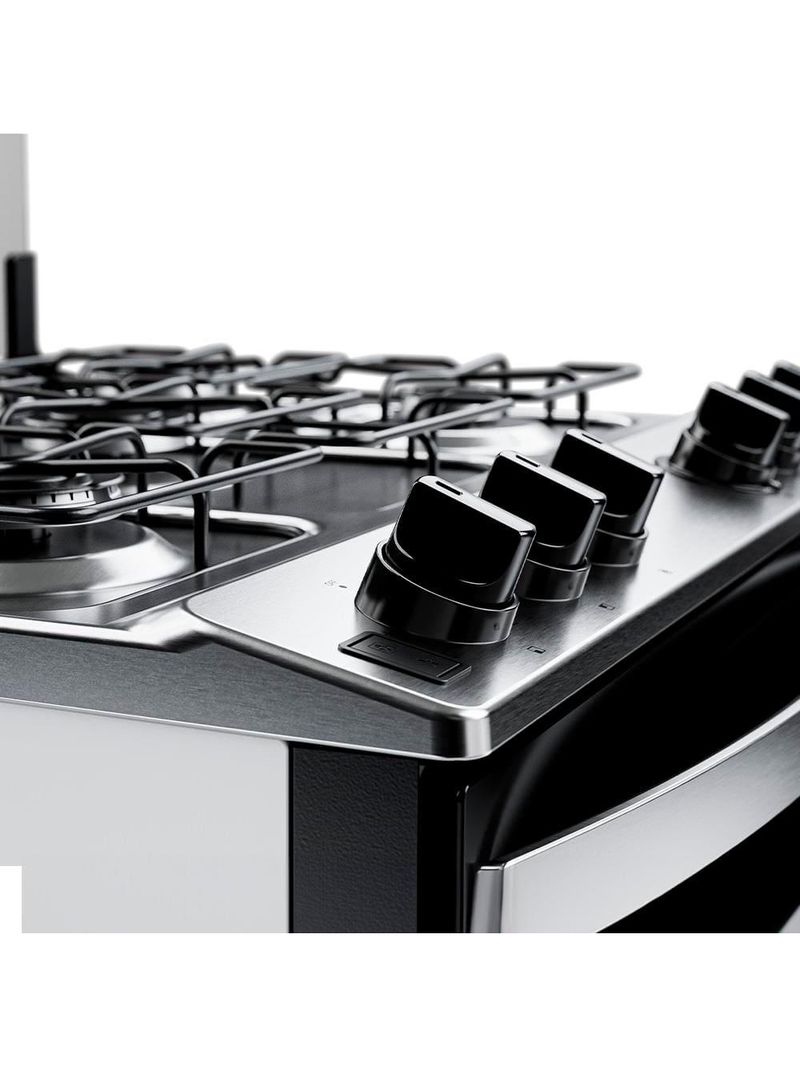 Fogão 5 bocas brastemp bfs5ndb forno 96l queimadores rápidos bivolt branco
