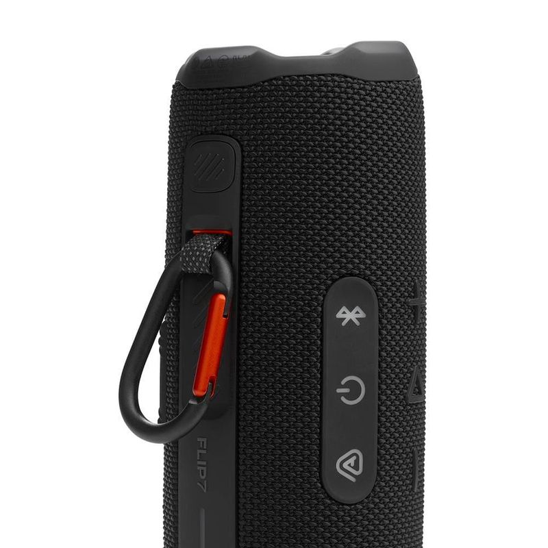 Caixa de som jbl flip 7 com bluetooth e à prova d`água, potência 35w preta - bivolt