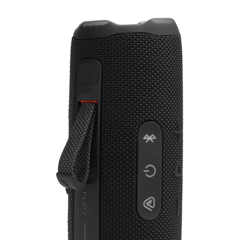 Caixa de som jbl flip 7 com bluetooth e à prova d`água, potência 35w preta - bivolt