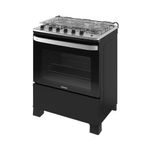 Fogao Itatiaia Itachef 5 Bocas Mesa De Inox Preto Tripla Chama Bivolt (3700000500)