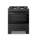 Fogão Esmaltec Ideal Super 5 Bocas Preto Mesa de Vidro Bivolt F5VAP