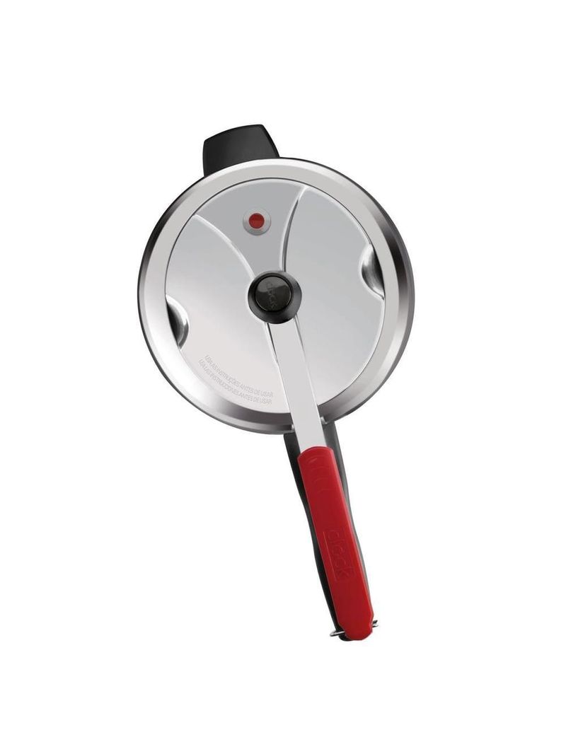 Panela de pressão clock 4,5 litros eco polida fechamento interno prata