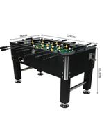 Mesa de Pebolim Ahead Sports Profissional MDF Preta Hastes Cromadas