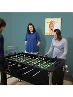 Mesa de Pebolim Ahead Sports Profissional MDF Preta Hastes Cromadas