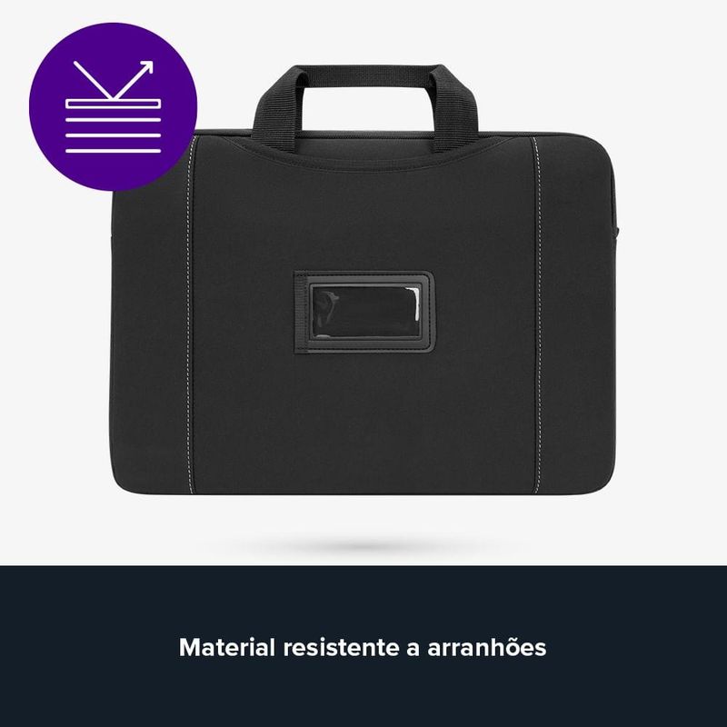 Maleta targus slipskin sleeve com alças guardáveis 156" - tss995