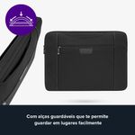 Maleta targus slipskin sleeve com alças guardáveis 156" - tss995
