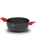 Panela polishop ichef ultra family size shark series vermelha 28cm