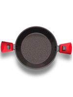 Panela polishop ichef ultra family size shark series vermelha 28cm