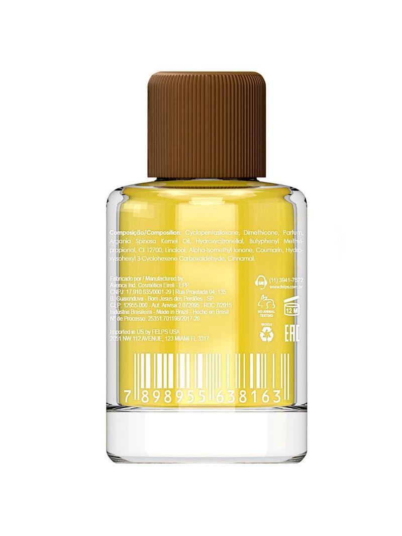 Óleo capilar felps - argan
