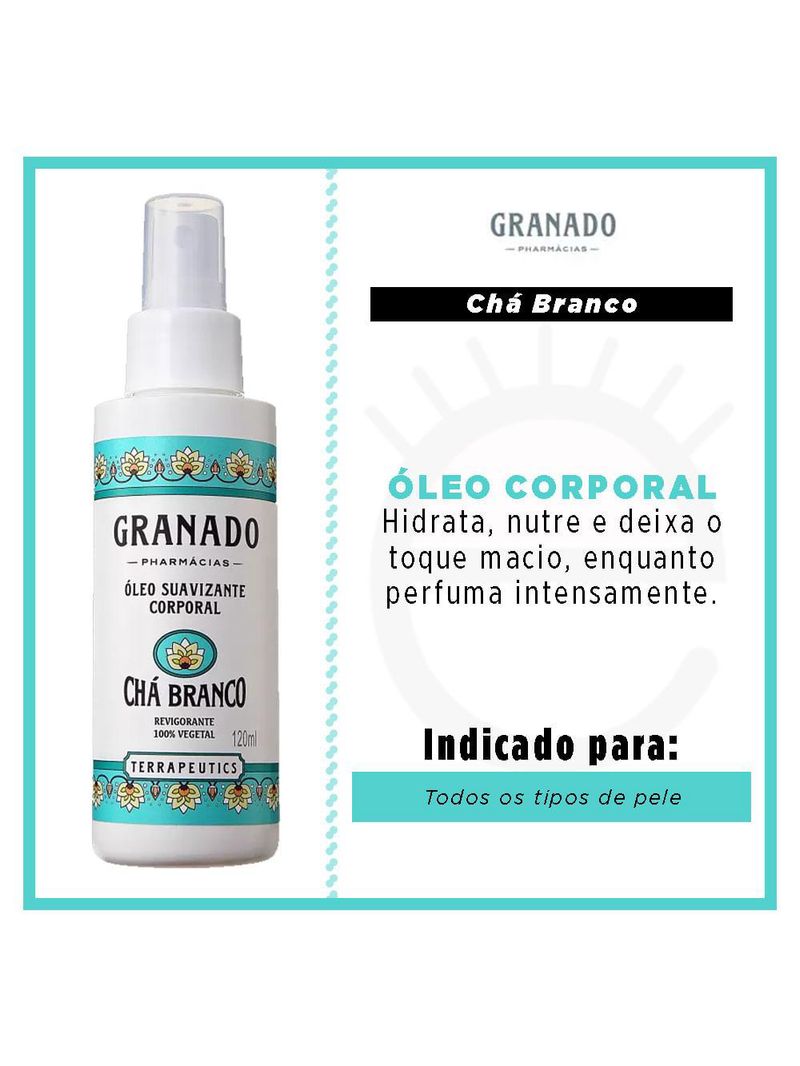Óleo corporal granado - chá branco