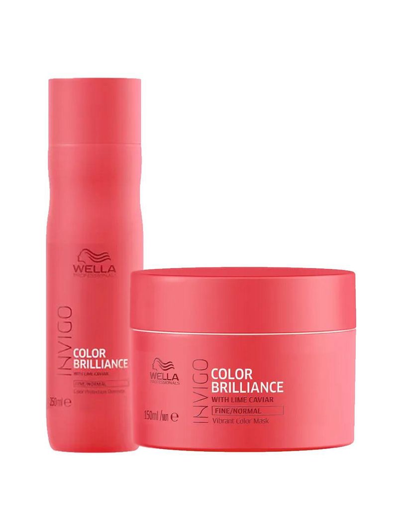 Kit invigo color brilliance wella - shampoo + máscara