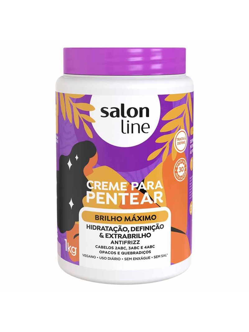 Salon line brilho máximo - creme para pentear