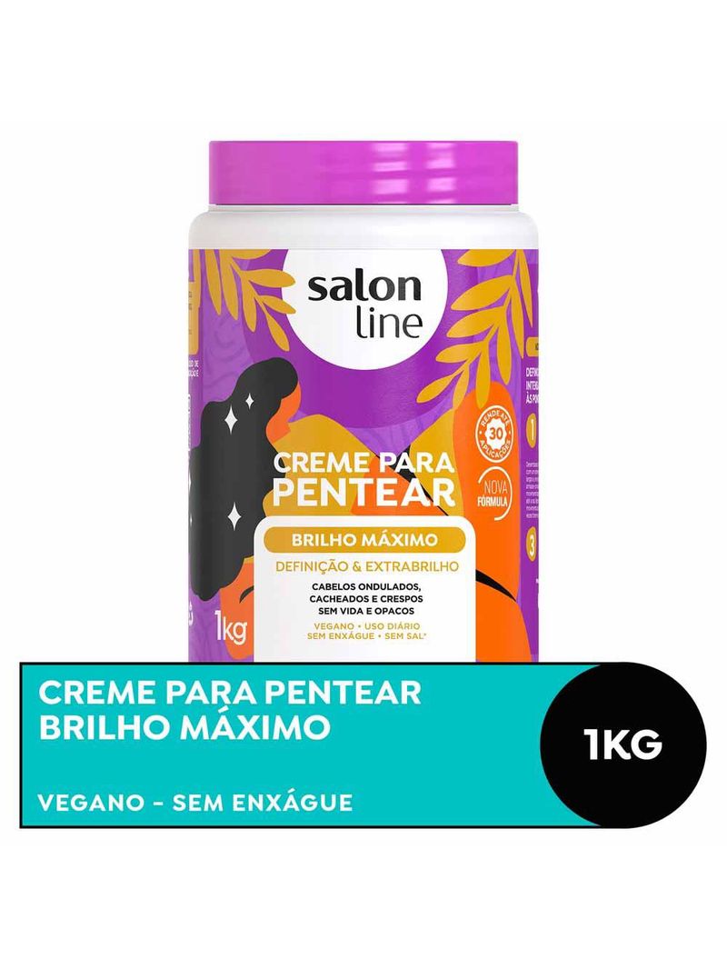 Salon line brilho máximo - creme para pentear
