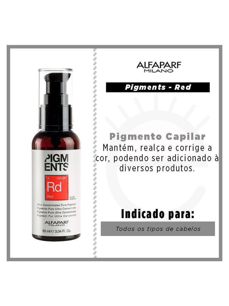 Pigmento concentrado alfaparf milano pigments pure pigment red