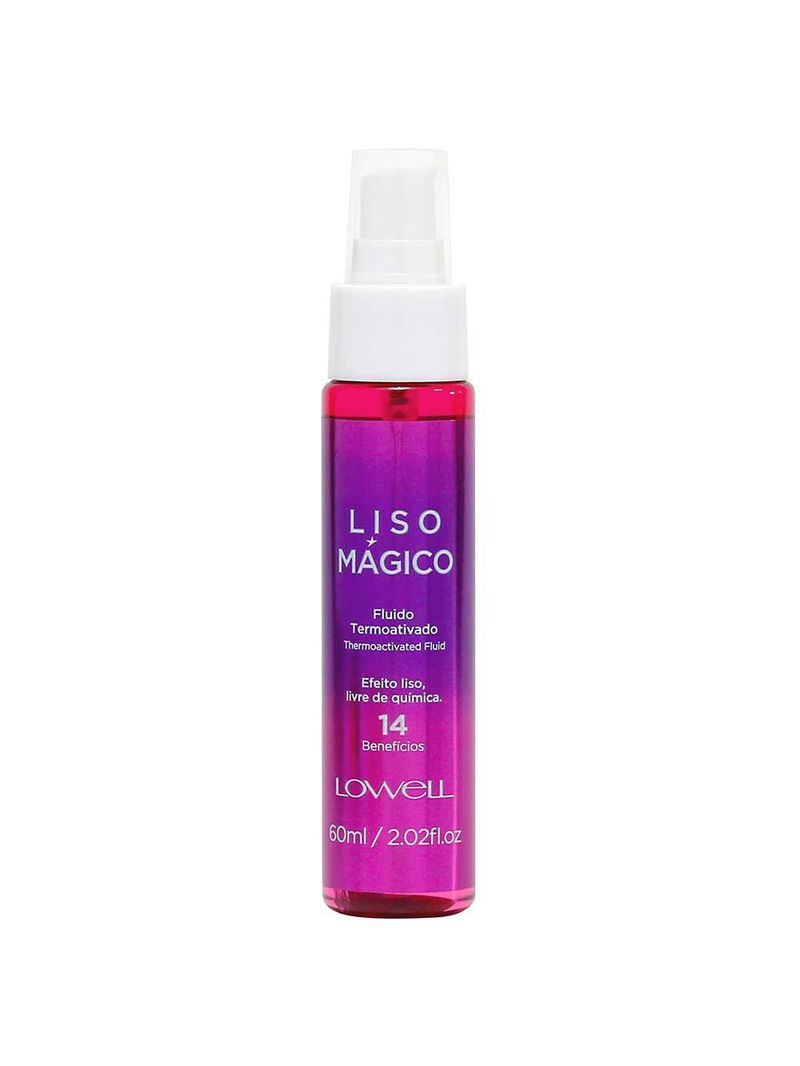 Fluído termoativado lowell liso mágico