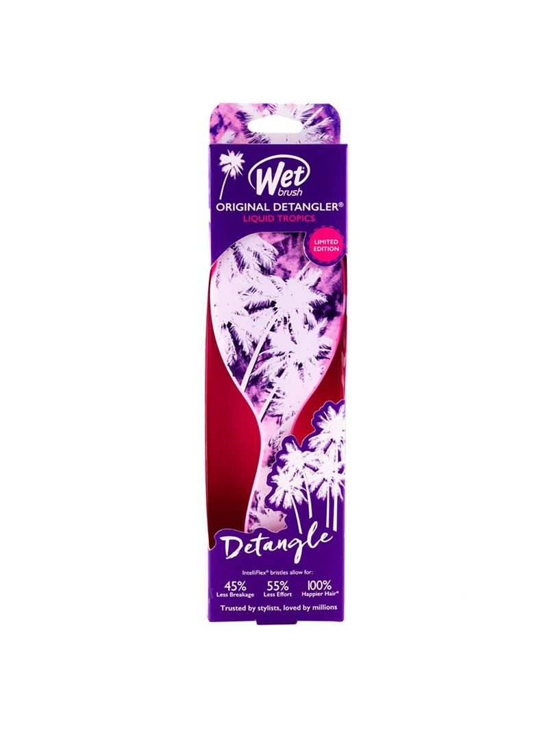 Escova de cabelo desembaraçadora wetbrush palmeiras tropicais