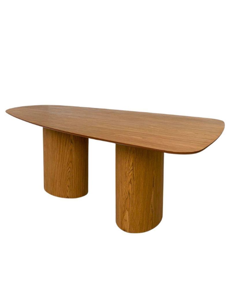 Mesa De Jantar Orgânica Duo 198x122cm Freijo