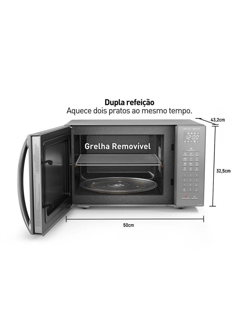 Micro-ondas Panasonic AG 34L Inox - ST67LSRU 220V