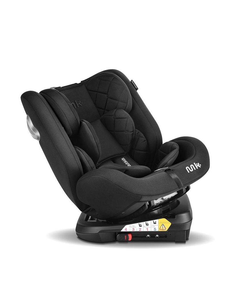 Cadeira para auto artemis 0-36 kgs isofix 360° preta multikids baby - bb433
