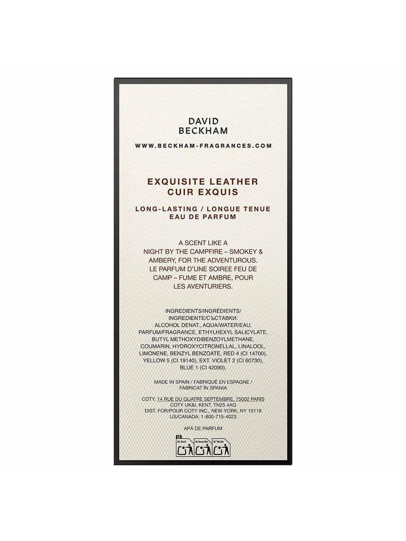 Perfume the collection exquisite leather david beckham masculino eau de parfum