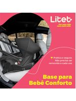 Base para bebê conforto 0-13kg preta litet - bb534