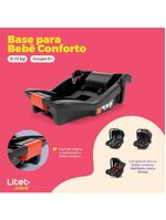 Base para bebê conforto 0-13kg preta litet - bb534