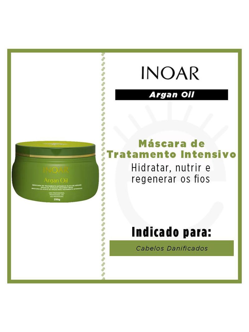 Inoar Óleo de argan - máscara de tratamento intensivo