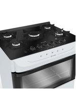 Fogão Mueller Branco 5 Bocas Com Mesa De Vidro Mfv5bb