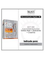 Skafe reconstrução capilar 3r cauterização kit - shampoo + concentrado + condicionador + leave-in