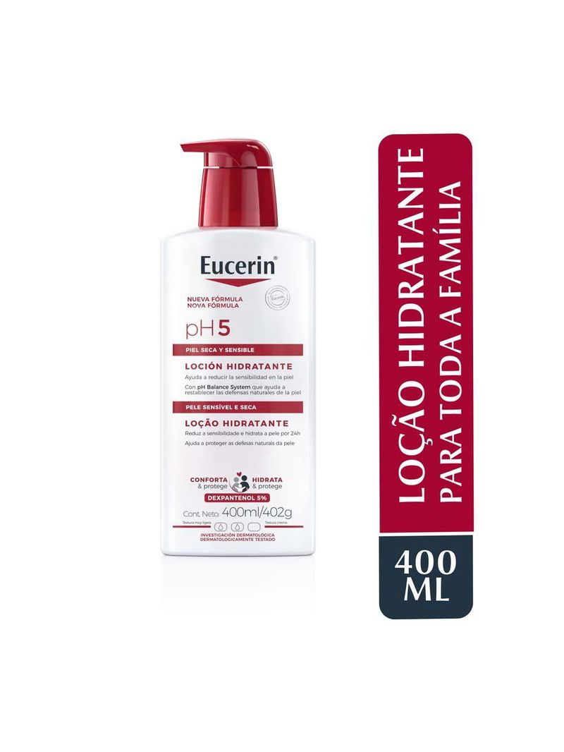 Loção corporal hidratante eucerin ph5