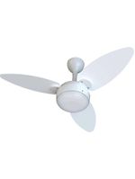 Ventilador De Teto Ventisol Elluz 3 Pás Branco Bivolt