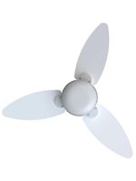 Ventilador De Teto Ventisol Elluz 3 Pás Branco Bivolt