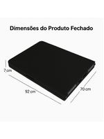 Mesa Dobrável Gallant Vira Maleta Portátil 1,80m Preto com Alça (GMD22A01A-PT)