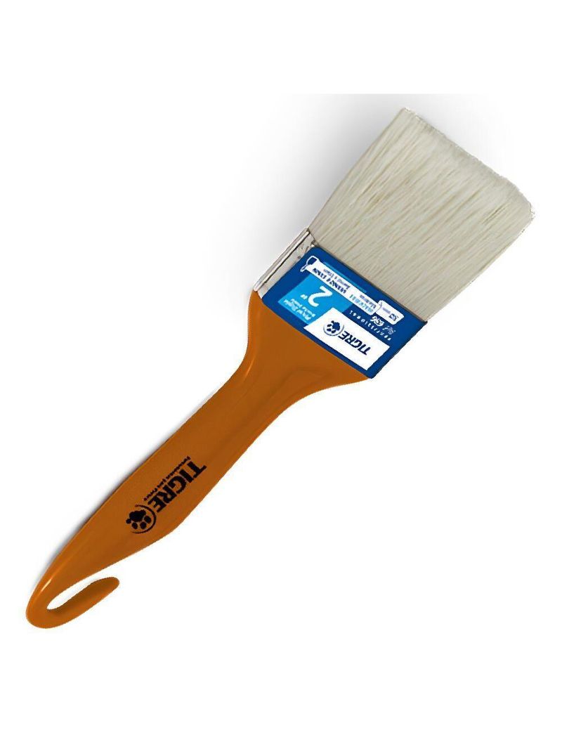 Trincha 2" Média Cerda Branca - 60696008 - Pinceis Tigres Trincha 2" Media Cerda Branca - 60696008 - Pinceis Tigres