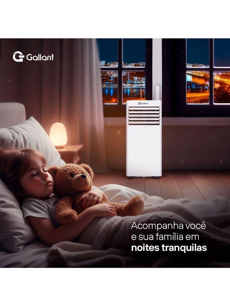 Ar-Condicionado Portátil Gallant 12000 BTUs Frio R32 127V (GAP12PCCA-BR127)