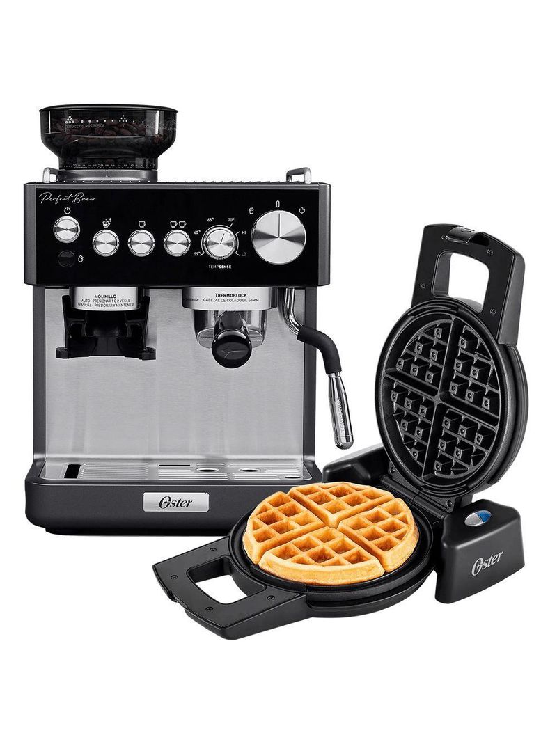 Kit Cafeteira Espresso Nova Perfect Brew e Máquina de Waflle Perform - 110V