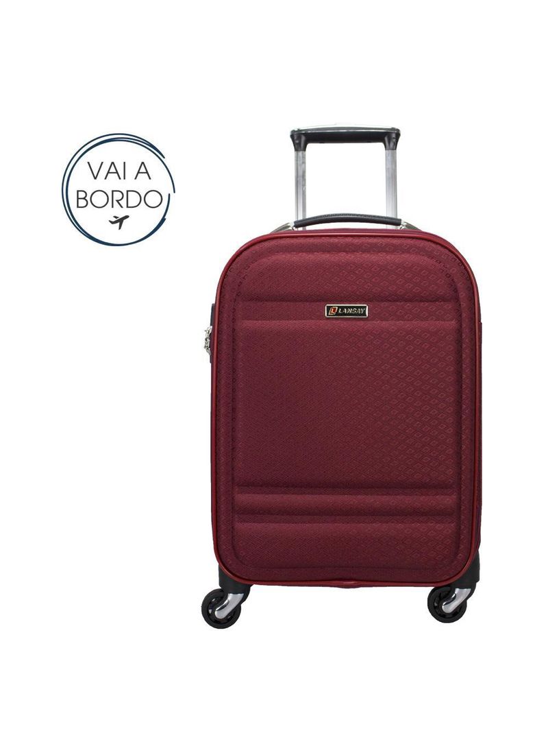 Mala de Viagem Bordo Lansay Denver - Vinho TSA e Rodas 360º