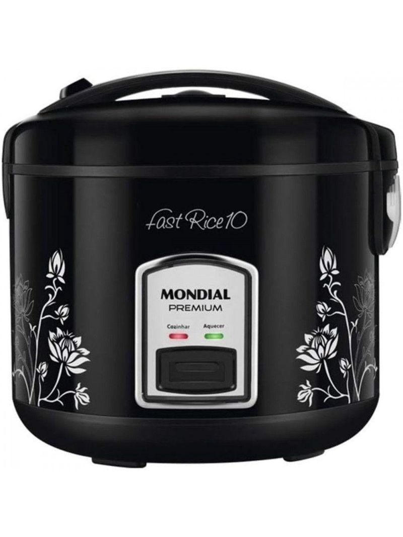 Panela Elétrica De Arroz Mondial 700w Pe-44-10x Preto 220 V