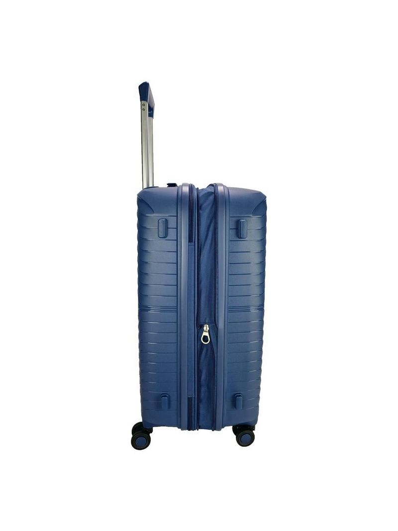 Mala média 23kg lansay azul expansível linha orium rodas 360° tsa