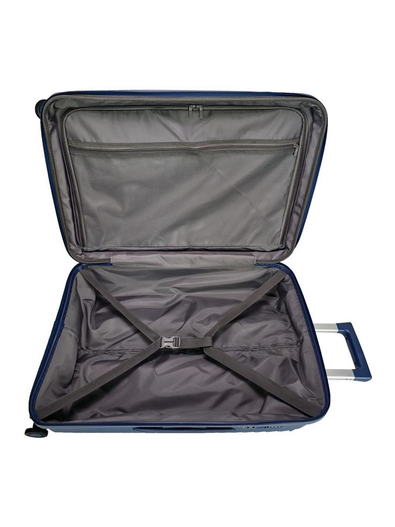 Mala média 23kg lansay azul expansível linha orium rodas 360° tsa