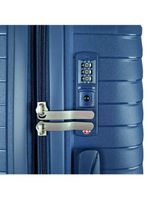 Mala média 23kg lansay azul expansível linha orium rodas 360° tsa