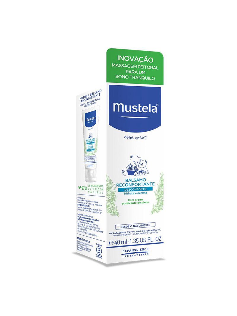 Bálsamo mustela peitoral reconfortante