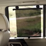 Protetor solar retrátil para carro sunshade preto multikids baby - bb1149