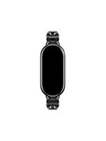 Bracelete Trancado De Metal Para Xiaomi Smart Band 8 Preto