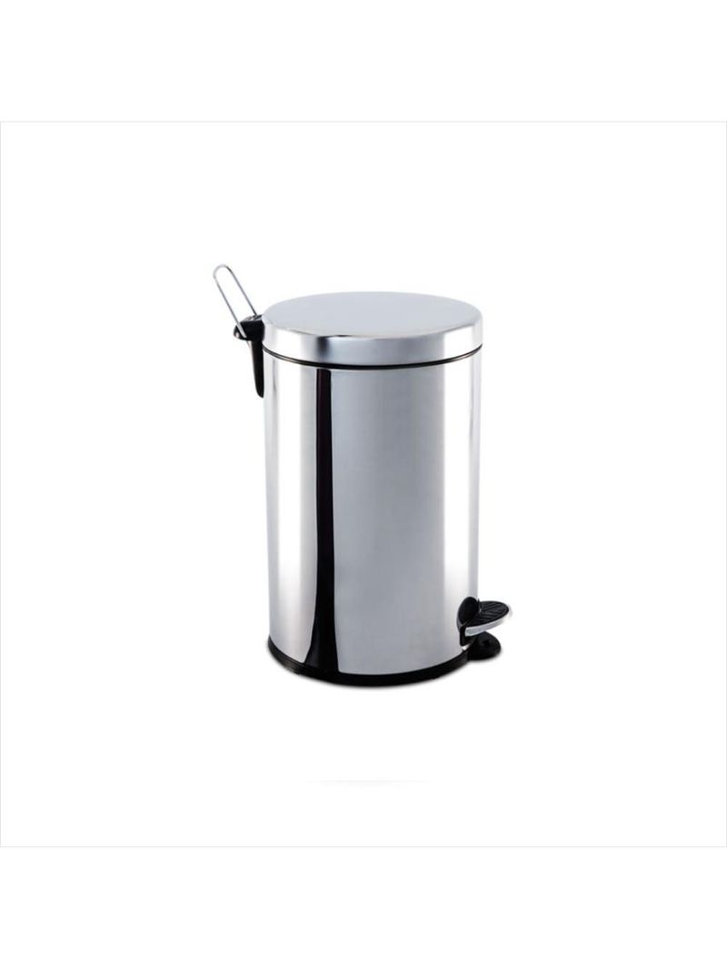 Lixeira inox com pedal e balde 5 litros