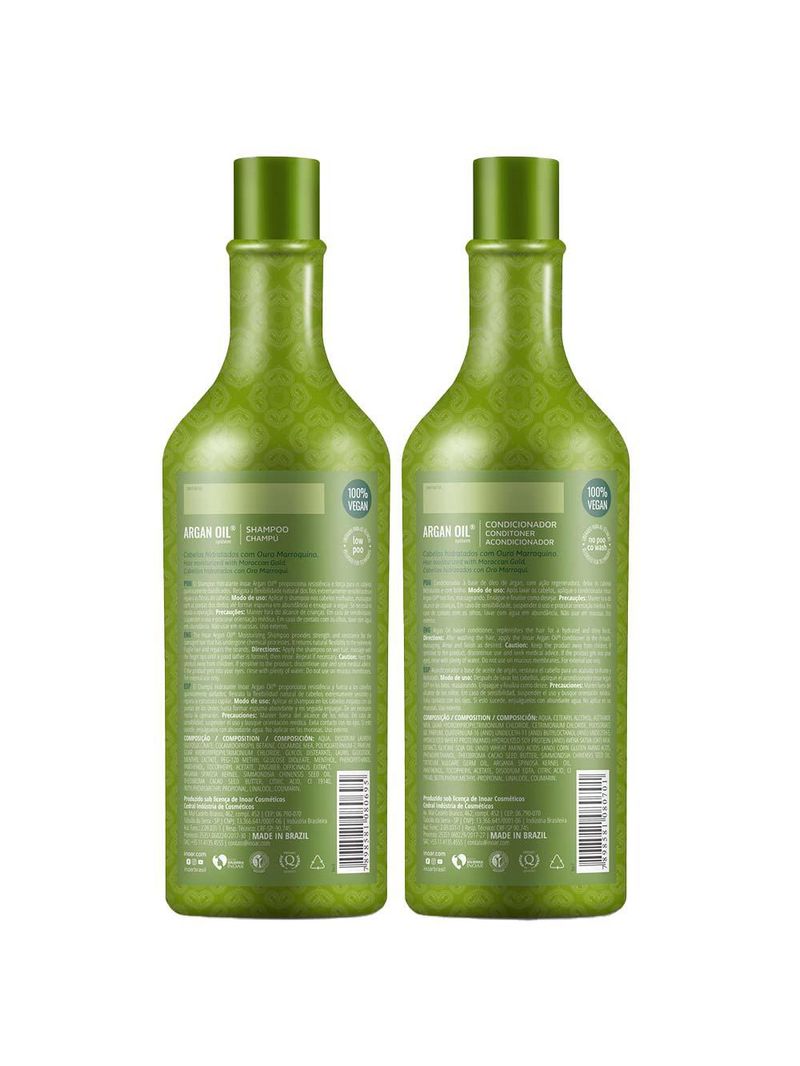 Kit shampoo + condicionador inoar argan oil