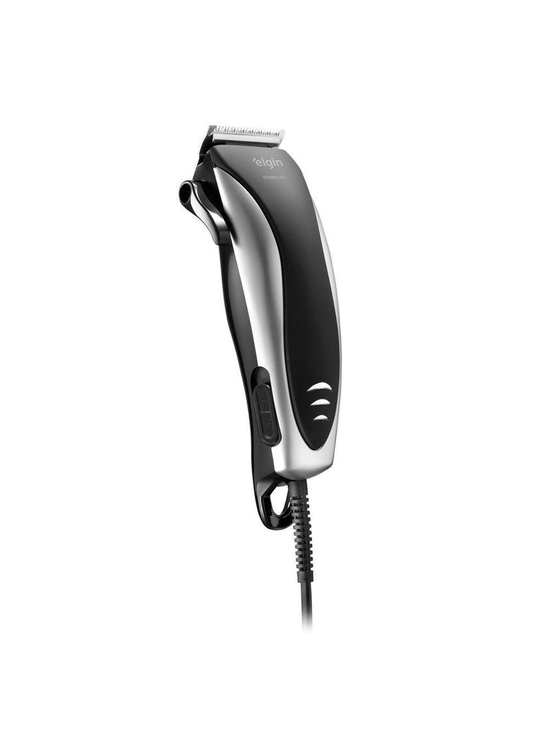 Máquina De Cortar Cabelo Studio Men - 2 Em 1 Cabelo E Barba Lâminas Em Aço Inox Acessórios 220V