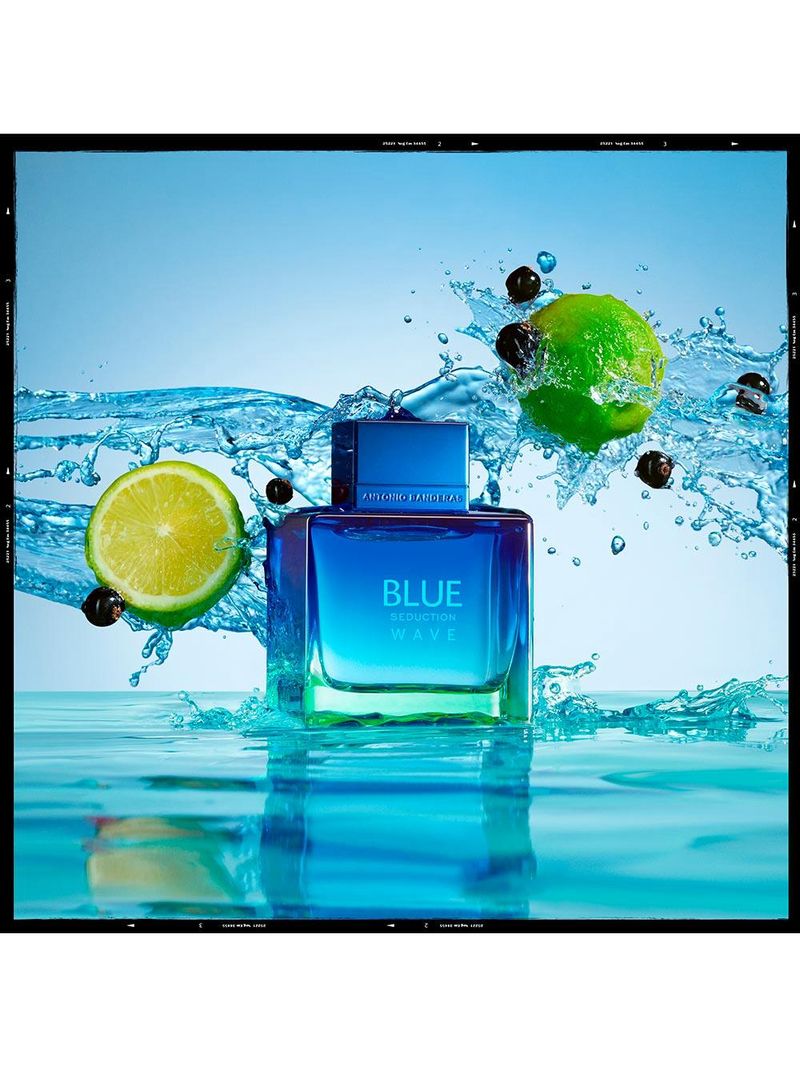 Blue seduction wave banderas – perfume masculino – eau de toilette