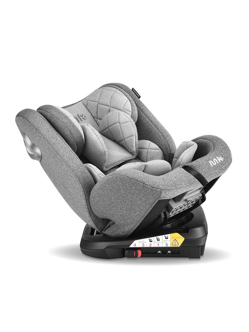 Cadeira para auto artemis 0-36 kgs isofix 360° cinza multikids baby - bb434