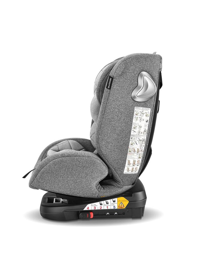 Cadeira para auto artemis 0-36 kgs isofix 360° cinza multikids baby - bb434